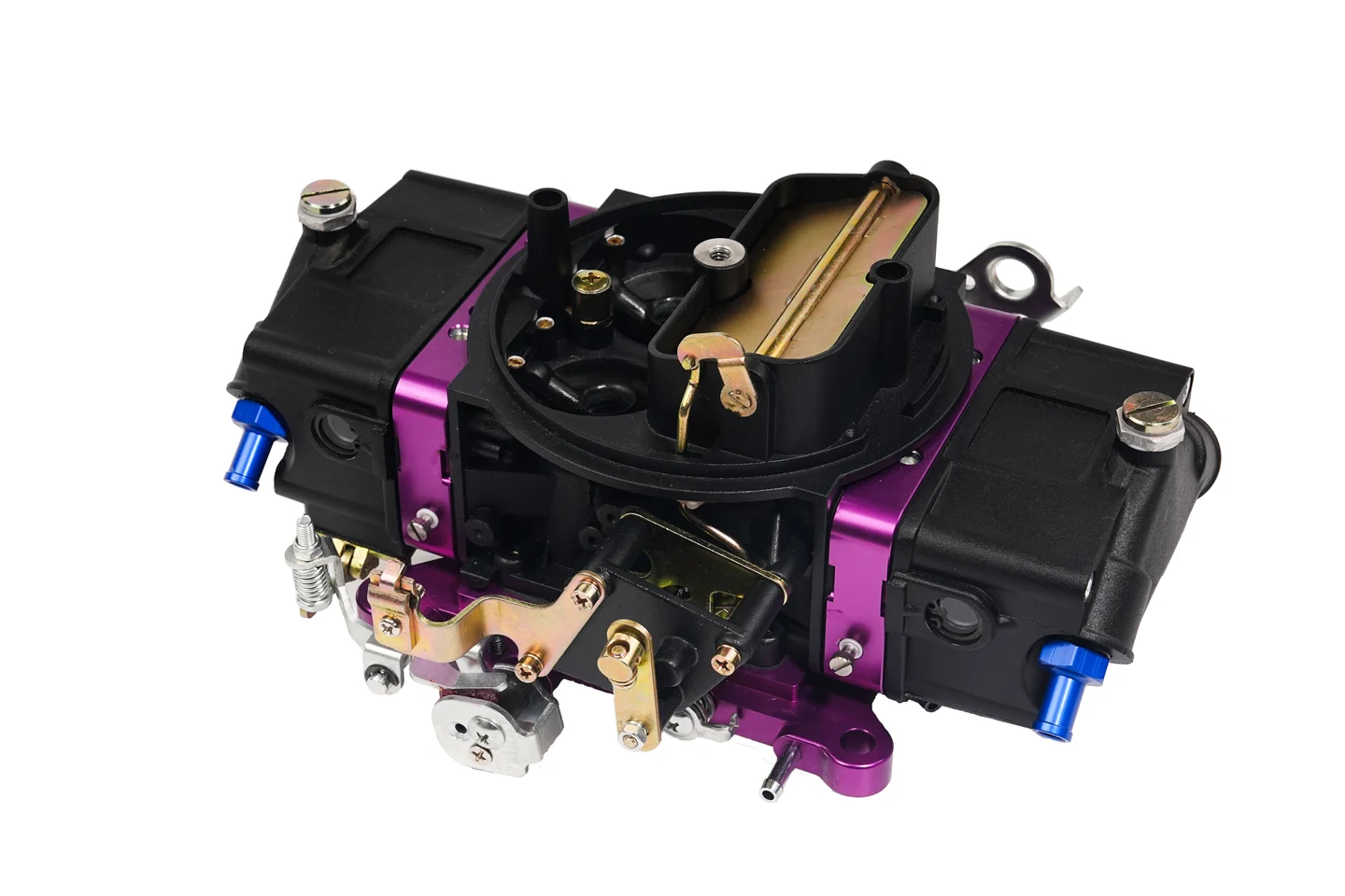 Billet 750CFM Double Pumps Manual Choke, product view